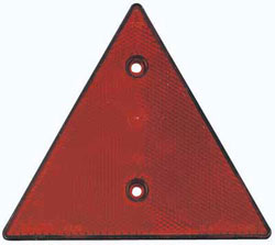 odsevnik prikolice - trikotnik, rdeči